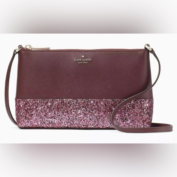 kate spade Handbags - Kate Spade Burgundy and Pink Crossbody Bag
